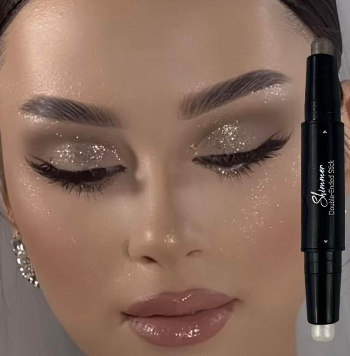 Shimmer Double Head Eyeshadow Stick Colorful Waterproof Cream Eyes Shadow Pencil Long Lasting Makeup Cosmetic