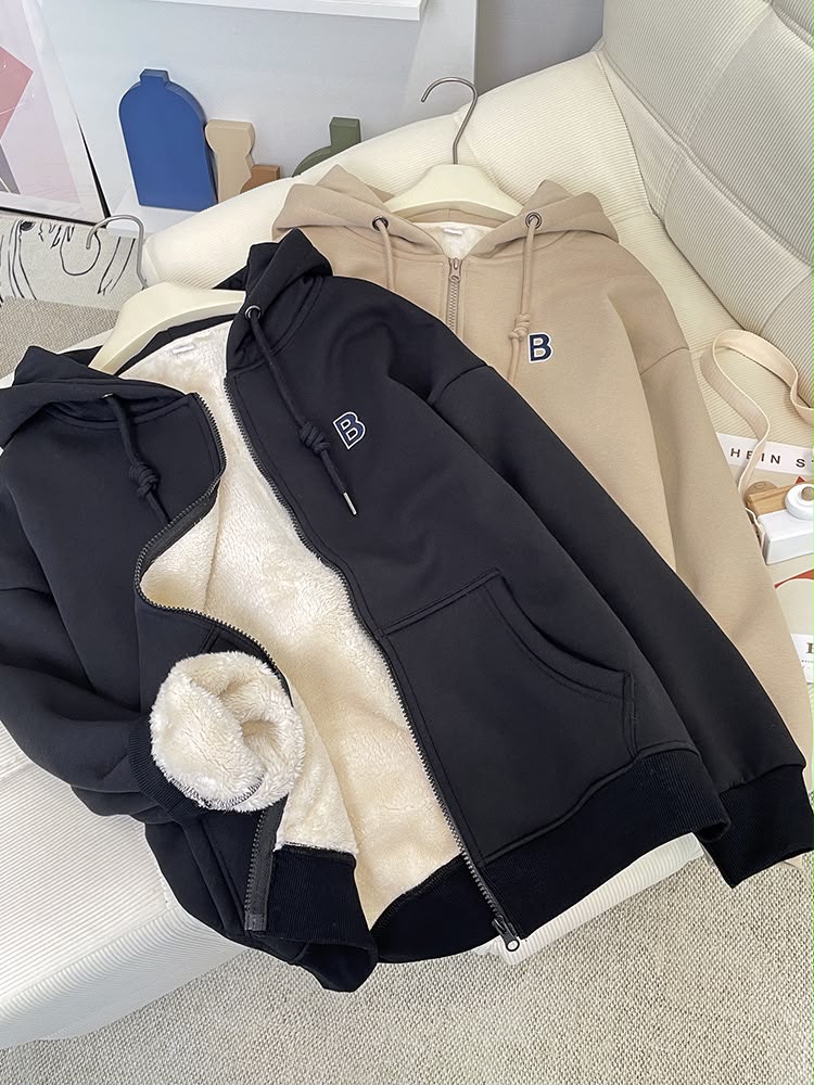 Casual Women's Long Sleeve Polyester Hoodie With Embroidery, Comfortable And Stylish