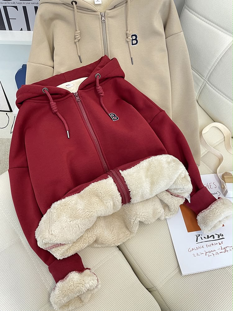 Casual Women's Long Sleeve Polyester Hoodie With Embroidery, Comfortable And Stylish