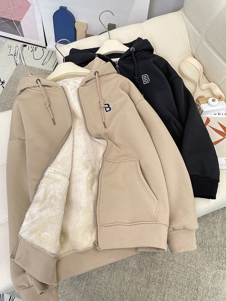 Casual Women's Long Sleeve Polyester Hoodie With Embroidery, Comfortable And Stylish