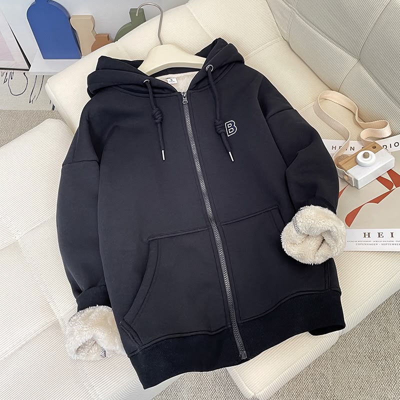 Casual Women's Long Sleeve Polyester Hoodie With Embroidery, Comfortable And Stylish