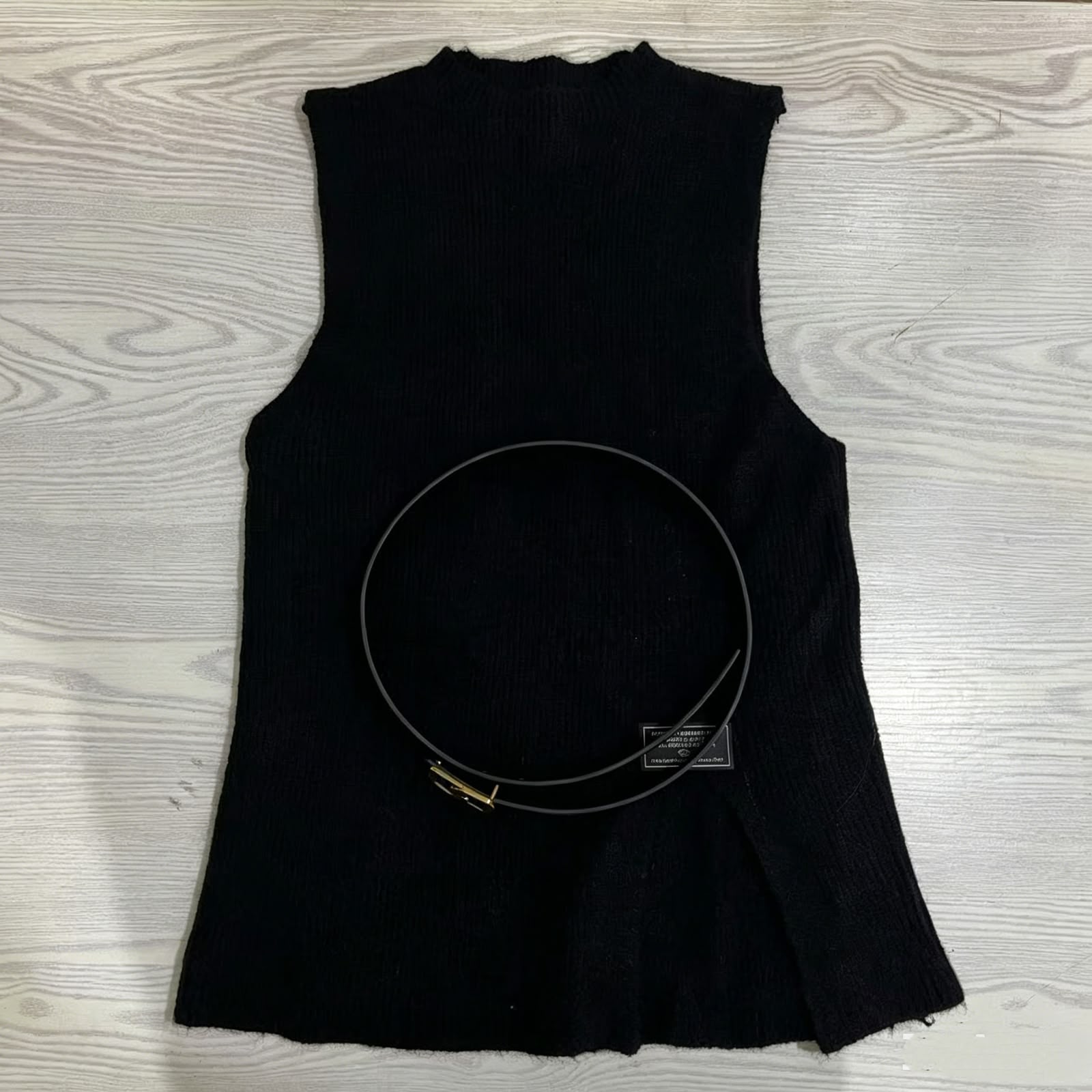 Elegant Women's Color Block Vest Shirt Set In Polyester With Shirt Collar And Long Sleeves For Casual Wear