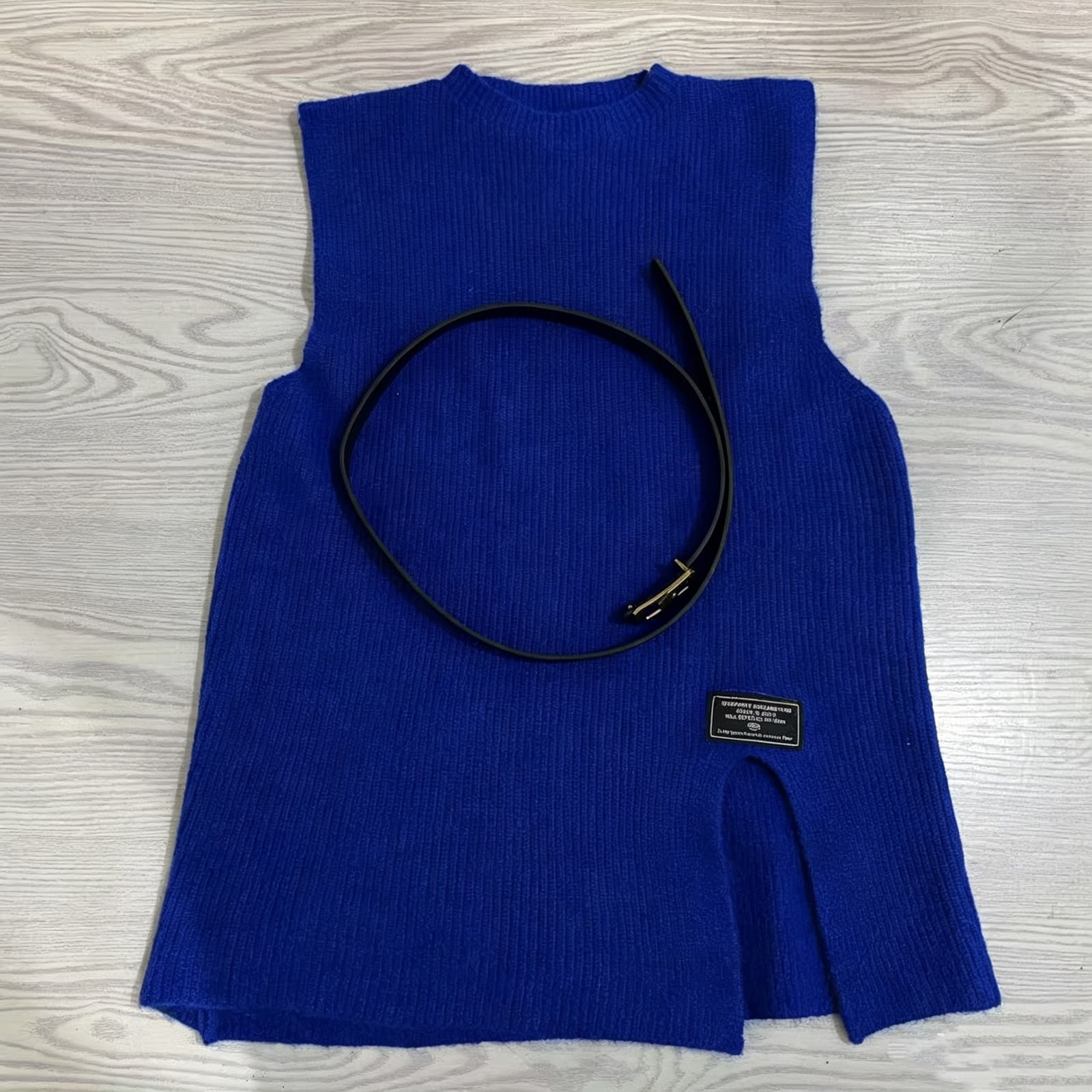 Elegant Women's Color Block Vest Shirt Set In Polyester With Shirt Collar And Long Sleeves For Casual Wear