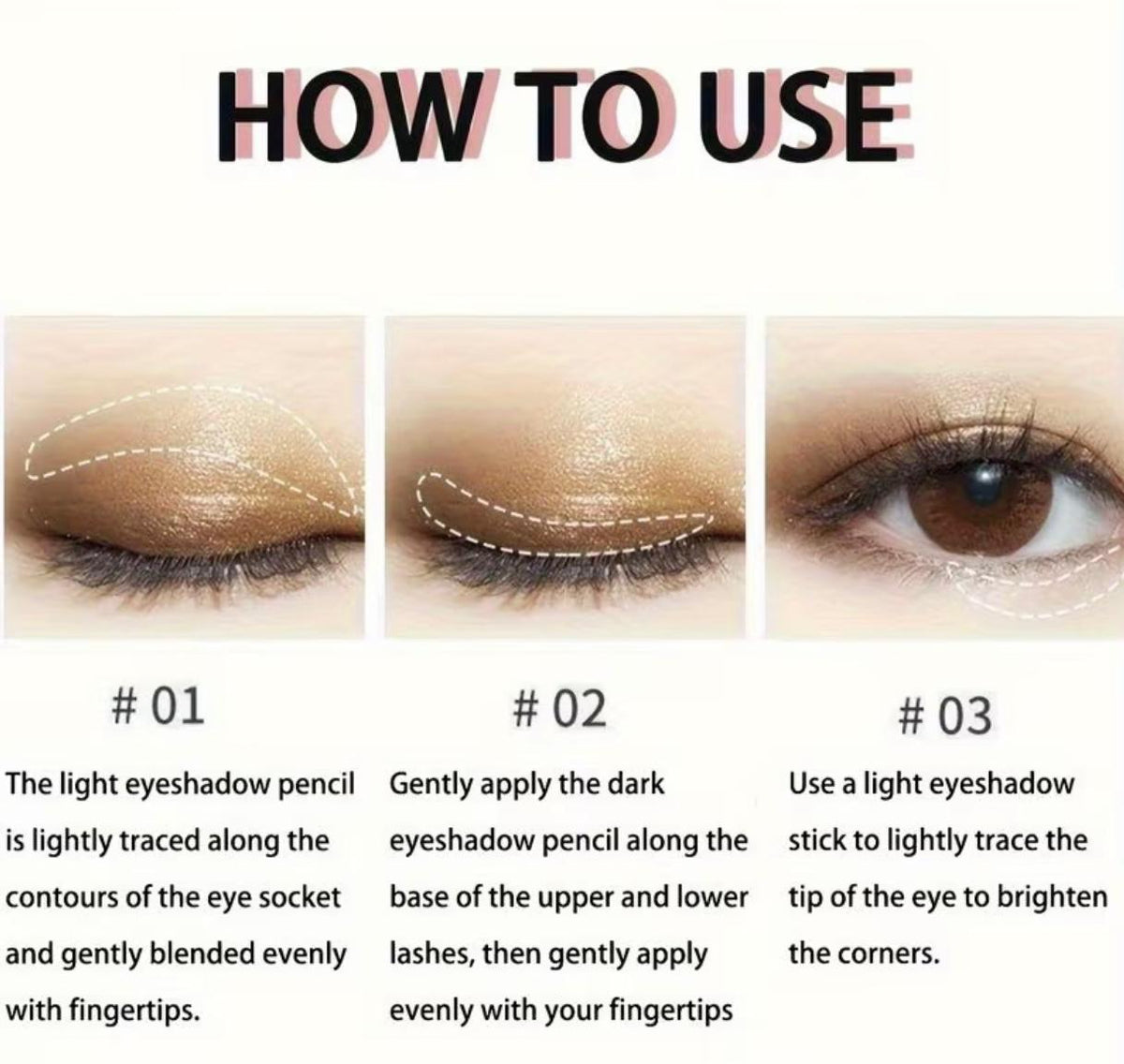 Shimmer Double Head Eyeshadow Stick Colorful Waterproof Cream Eyes Shadow Pencil Long Lasting Makeup Cosmetic