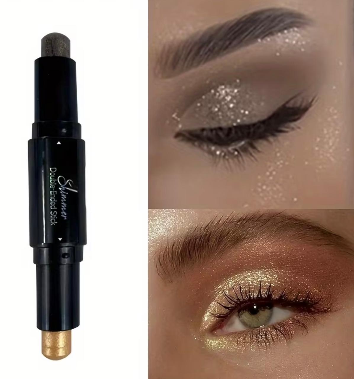 Shimmer Double Head Eyeshadow Stick Colorful Waterproof Cream Eyes Shadow Pencil Long Lasting Makeup Cosmetic