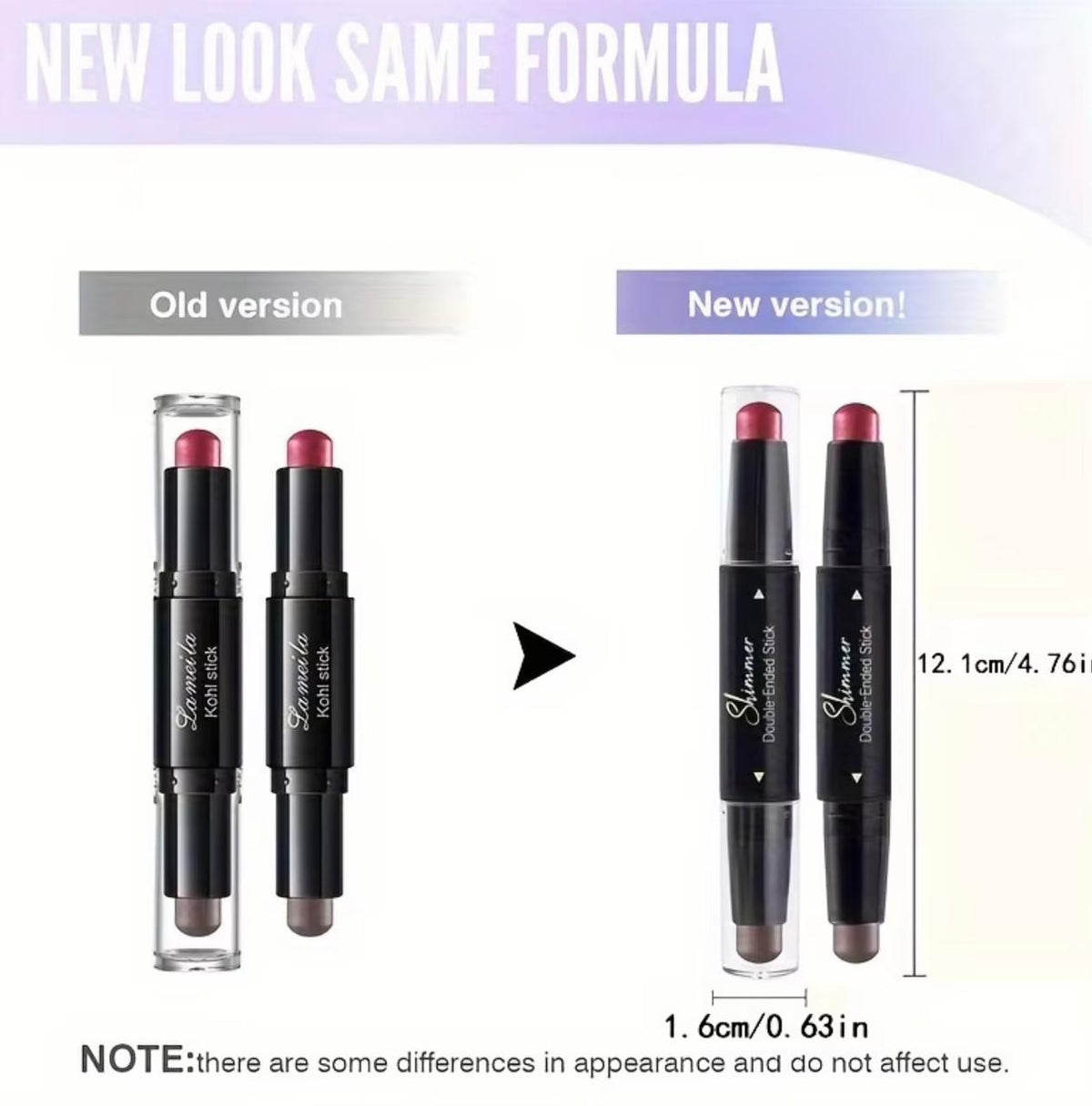 Shimmer Double Head Eyeshadow Stick Colorful Waterproof Cream Eyes Shadow Pencil Long Lasting Makeup Cosmetic
