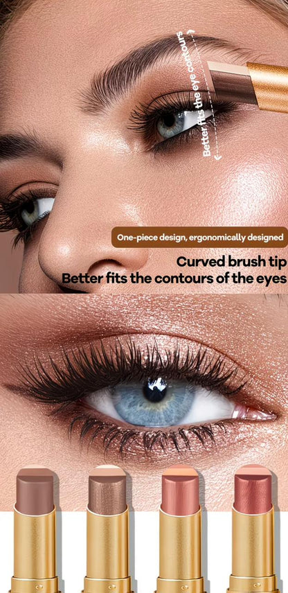 E Fastest delivery: 4 BUSINESS DAYS 1 HEYXI Glitter TriColor Eyeshadow Stick, Waterproof and Sweatproof, Matte Texture for Day and Night Use, Provides Vivid Color and Brightening Effect, Beginner-friendly Stick Design, an Excellent