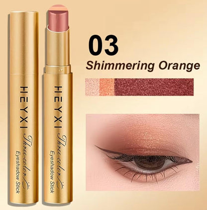 E Fastest delivery: 4 BUSINESS DAYS 1 HEYXI Glitter TriColor Eyeshadow Stick, Waterproof and Sweatproof, Matte Texture for Day and Night Use, Provides Vivid Color and Brightening Effect, Beginner-friendly Stick Design, an Excellent