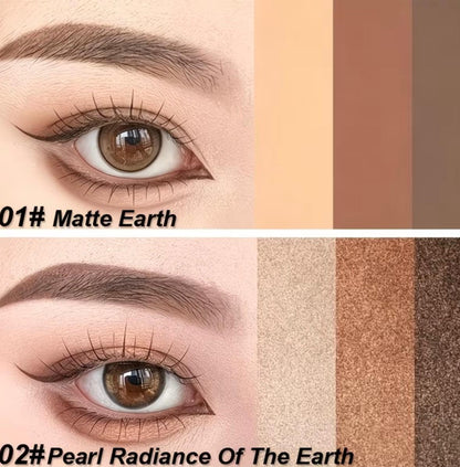 E Fastest delivery: 4 BUSINESS DAYS 1 HEYXI Glitter TriColor Eyeshadow Stick, Waterproof and Sweatproof, Matte Texture for Day and Night Use, Provides Vivid Color and Brightening Effect, Beginner-friendly Stick Design, an Excellent
