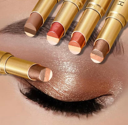E Fastest delivery: 4 BUSINESS DAYS 1 HEYXI Glitter TriColor Eyeshadow Stick, Waterproof and Sweatproof, Matte Texture for Day and Night Use, Provides Vivid Color and Brightening Effect, Beginner-friendly Stick Design, an Excellent