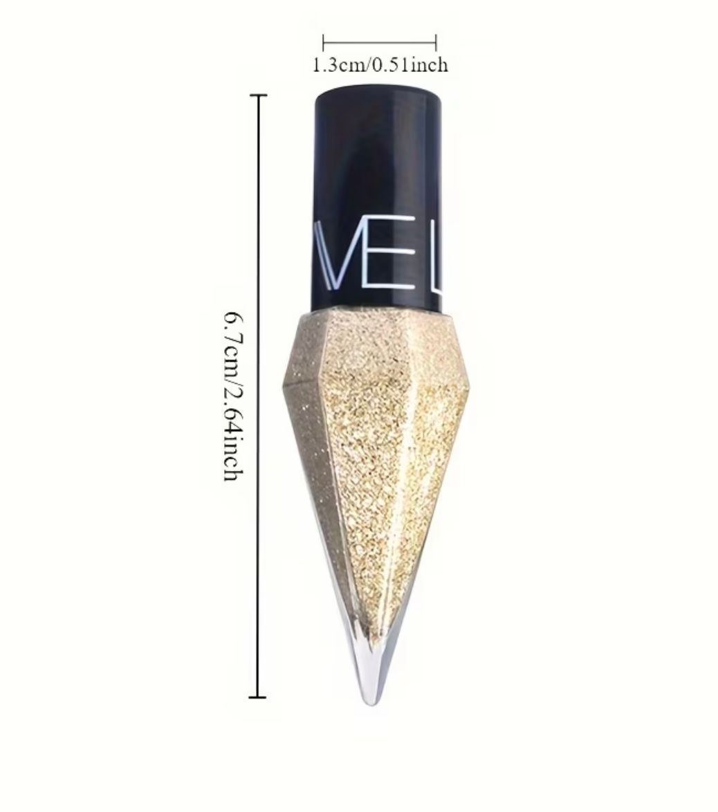 Set of 2 Shimmering Eyeliner And Eyeshadow Sticks - Water-Resistant, Smudge-Proof, Golden Sparkle, Durable, Easy to Use, Eye Cosmetics, Highly Pigmented, Versatile, Glitter Eyeliner And Eyeshadow