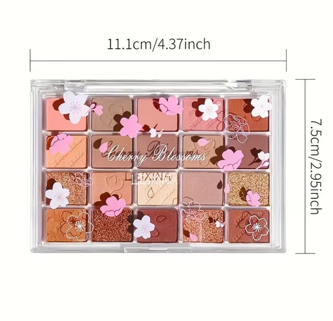 20-Color Eyeshadow Palette with Highlighter, Shimmer Matte, And Glittery Earth Tones for Contouring And Highlighting, Smudge-Proof And Fall-Out Proof Cosmetics