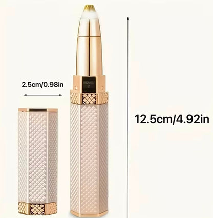 4 In 1 Facial Electric Shaver For Women Full Body Epilator Rechargeable Painless Eyebrow Nose Bikini Hair Trimmer